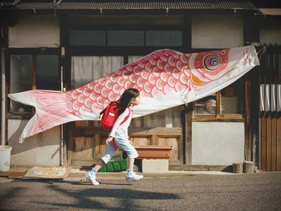 fish kite Fish Kite, Japanese Photography, Human Reference, Human Poses Reference, Poses References, Human Poses, Japanese Aesthetic, Maneki Neko, 영감을 주는 캐릭터