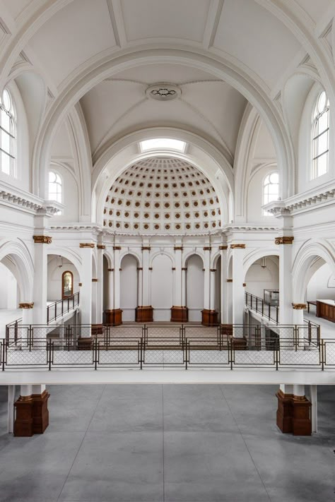 interior of church with domed ceiling Church Ceiling, Bible Museum, Domed Ceiling, Islamic Centre, Ken Fulk, Hg Wells, David Adjaye, Shopping Mall Interior, Mall Interior