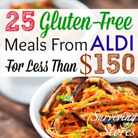 Meals From Aldi, Aldi Gluten Free, Gluten Free Meals, Eating Gluten Free, Gluten Free Meal Plan, Lactose Free Diet, Gluten Free Living, Free Meal Plans, Gluten Free Eating