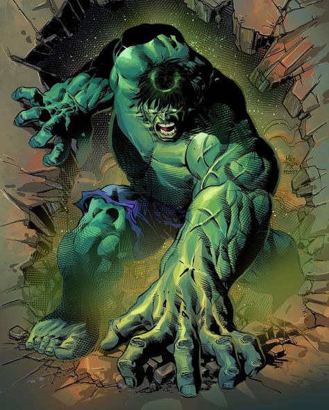 Hulk by Mike Deodato Jr. Power Concept, Hulk Artwork, Marvel Comics Hulk, Terror Art, Superman Artwork, Marvel Character Design, Mike Deodato, Hulk Art, Hulk Comic