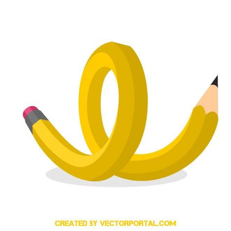 Curved pencil vector image Curved Text Illustrator, Pencil Vector, Pencil Vector Illustration, Pencil Clipart, Vector Graphics, Art Room, Pencil, Vector Images, Vector Free