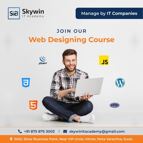 Web Design Courses, Soft Skills Training, Training Quotes, Web Design Course, It Training, Digital Marketing Seo, Web Application Development, Surat Gujarat, Increase Website Traffic