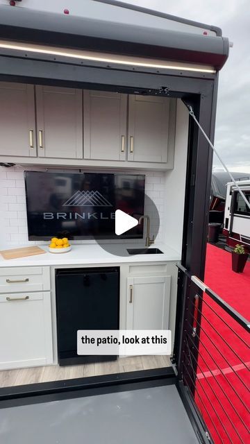 RV Hacks | Fulltime RV Living - Scott & Van + 👧🏼 on Instagram: "You can really have it all with this Brinkley Model Z floor plan.  We often mention how great it would be to have a patio without the garage and here it is!  I love how Brinkley really focuses on the details like a modular dining table and even a hidden RV trash can.  When it comes to quality, Brinkley is a stand out in RVs and as soon as you step into one, you will see why.  Length 37’11” Weight 16,696 lbs Slides 3  ❓What do you think of this model?  ——————————— 🚐 Our family has RVed full-time for 9 years across 42 states. We share BOTH the benefits and challenges of RVing, RV tips, RV living, and amazing destinations.  Follow 👇 @theadventuredetour ——————————— #rv #fifthwheel #toyhauler #rvgarage #rvcamping #rvlifestyle # Permanent Rv Site Ideas, 22 Ft Rv Remodel, Fulltime Rv Living, Rv Full Time Living 5th Wheels, Internet For Rv Living, Brinkley Rv, Rv Master To Bunkhouse, Fifth Wheel Living, Luxury Rv Living