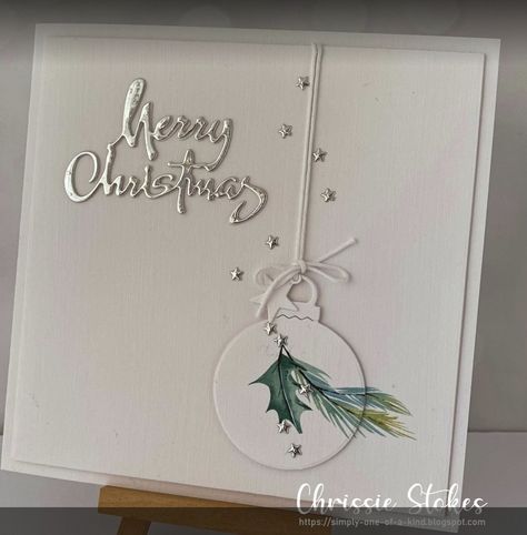 Chris Stokes, Cas Christmas Cards, Stamped Christmas Cards, Simple Christmas Cards, Christmas Card Inspiration, Homemade Christmas Cards, Christmas Card Crafts, Diy Christmas Cards, Christmas Drawing