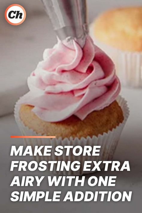 While the convenience of store-bought frosting can't be beaten, it still has a few pitfalls. But they can be overcome with this convenient hack! Frosting Hacks, Store Bought Icing, Store Bought Frosting, Cupcake Decorating Tips, Flamingo Cake, Canned Frosting, Cake Decorating For Beginners, Store Bought Cake, Icing Tips