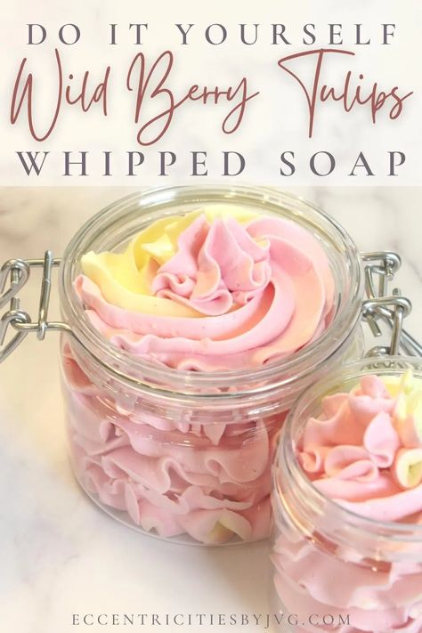 Diy Whipped Soap Recipe, Summer Soap Ideas, Diy Whipped Soap, Whipped Soap Diy, Pampering Ideas, Diy Body Butter Recipes, Glowing Skin Diy, Homemade Body Butter, Bath Stuff