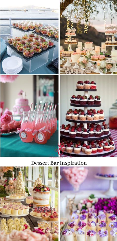 A Dessert bar is a widely popular choice for couples that want an alternative to the traditional wedding-cake stand. These bar ideas will help you to end the night on a sweet note! #desserts #dessertsphotography #cakes #dessertidea #weddingdessert #weddinginspiration #dessertbars #indianwedding #weddingideas #indianweddingidea #weddingmenu #foodmenu #dinnertabledecor #foodbar #weddingdecor #fooddecor #weddingthemes #decor #food #icecreams #cupcakes #dessertsforweddings #tabledecorforweddings Wedding Dessert Bar, Cake Bar, Party Bites, Candy Tables, Dessert Bar Wedding, Dessert Station, Traditional Wedding Cake, Bar Inspiration, Shower Desserts