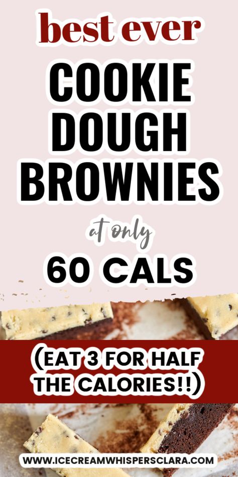 Low calorie cookie dough brownies bars desserts recipes ideas Low Calorie Cookie Dough For One, Low Calorie Shortbread Cookies, Macro Friendly Baking, Low Calorie Air Fryer Desserts, Cookie Dough Low Calorie, Low Cal Cookie Dough, Low Calorie Edible Cookie Dough, Low Calorie Cookie Dough Recipe, Low Calorie Cookie Dough