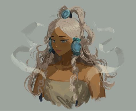 The Avatar The Last Airbender #art #artwork #fanart #yue Yue Avatar, Atla Fanart, Moon Spirit, Princess Yue, Black Butler Meme, Western Anime, Avatar Fanart, Game Maker, Avatar Art