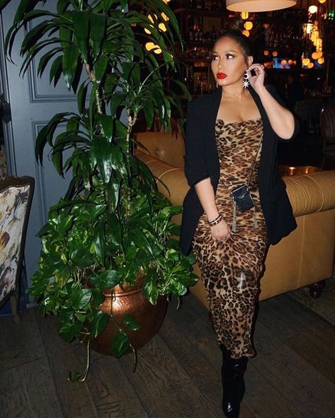 FashionNova.com (@fashionnova) • Instagram photos and videos Adrienne Bailon Outfits, Adrienne Bailon The Real, Adrienne Bailon, Friends For Life, Fall Wear, Dress Aesthetic, Leopard Dress, Fashion Nova Dress, Excuse Me