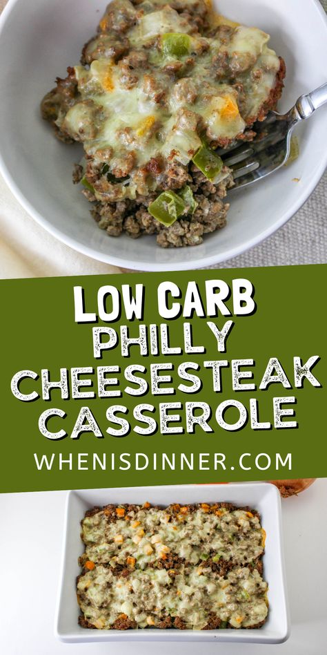 Trim Healthy Mama Recipes Dinner, Philly Cheesesteak Casserole, Cheesesteak Casserole, Healthy Casserole Recipes, Chili Mac, Low Carb Casseroles, Lost 100 Pounds, Easy Meatloaf, Healthy Casseroles