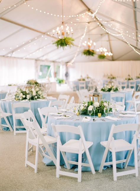 Read More: https://www.stylemepretty.com/2019/04/05/dusty-blue-garden-wedding-at-the-rust-manor-house/ Garden Wedding Dusty Blue, Dusty Blue Garden Wedding Theme, Dusty Blue Wedding Table Settings, Dusty Blue Wedding Theme Table Settings, Powder Blue Wedding Theme, Dusty Blue Table Setting, Sky Blue Wedding Theme, Blue Wedding Table Settings, Dusty Blue Garden Wedding