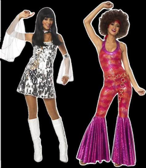 Disco Fashion Women, Disco Dance Outfits, 1970s Fashion Disco, 70s Party Outfit, Moda Disco, 70s Disco Outfit, Disco Party Outfit, Look Disco, 70s Fashion Disco