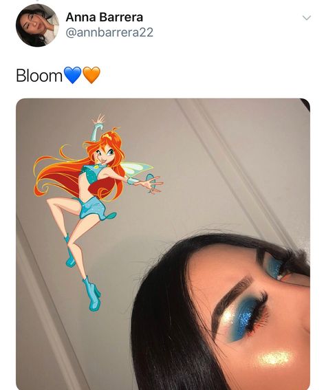 ●°•ᴘɪɴᴛʀᴇsᴛ: ɢʜᴇᴛᴛᴏɢᴜᴄᴄɪ•°● Winx Makeup Inspired, Bloom Winx Club Makeup, Winx Club Makeup, Winx Makeup, Bloom Makeup, Club Makeup, Bloom Winx, Eye Makeup Styles, Rave Makeup