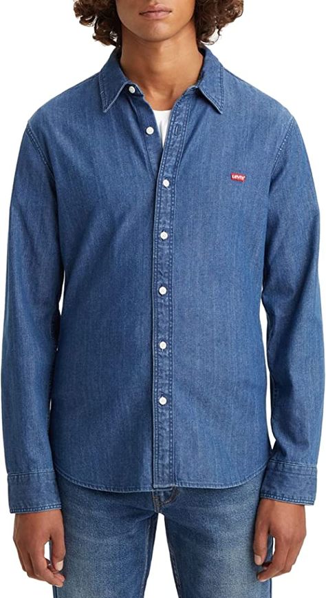 Levi'sMen's #Levi's #Men'sLS #Men's #LSBattery #LS #BatteryHM #Battery #HMShirt #HM #ShirtSlim #Shirt #Slim Levis Store, Slim Logo, Famous Outfits, Levis Shirt, H&m Shirts, Men Shirts, Slim Fit Shirt, Trucker Jacket, Levis Men