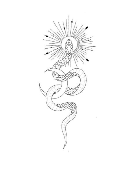 Kundalini Tattoo, Sun Tattoo Design, Tattoo Sonne, Snake Tattoo Design, Spine Tattoos For Women, Medusa Tattoo, Sun Tattoo, Spine Tattoos, Subtle Tattoos