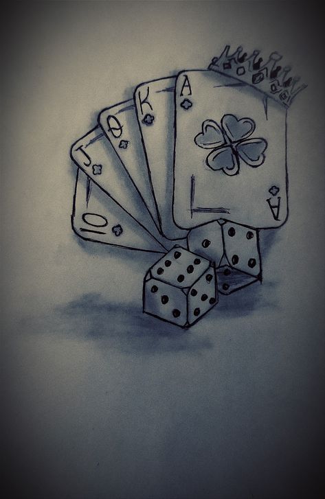 Cards Drawing Ideas Poker, Poker Painting Ideas, Cards Drawing Poker, Easy Hand Tattoos With Pen, Deck Of Cards Drawing, Zodiac Signs Hairstyles, Easy Hand Tattoos, Tattoos With Pen, Hand Tattoos With Pen