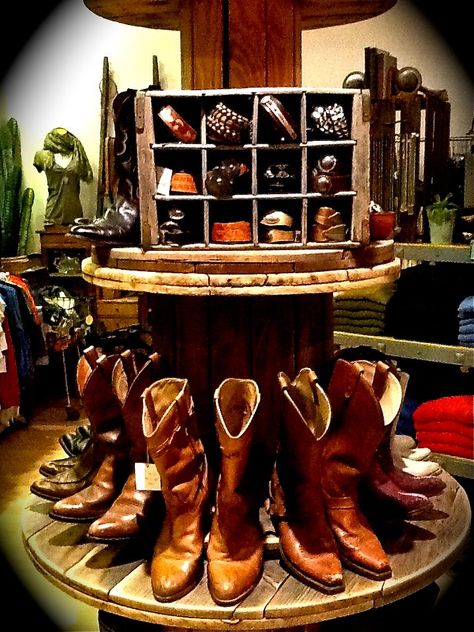 Boots and belts Design Closet, Shoe Store Design, Stand Feria, Tack Store, Boot Storage, Tack Shop, Store Design Boutique, Boutique Display, After The Wedding