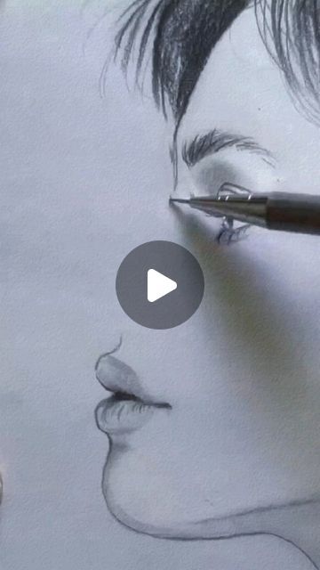 Technique Drawing, Pencil Art Love, Portrait Au Crayon, Doodle Pencil, Manga Watercolor, Design Portrait, Magical House, Instagram Drawing, Create Drawing