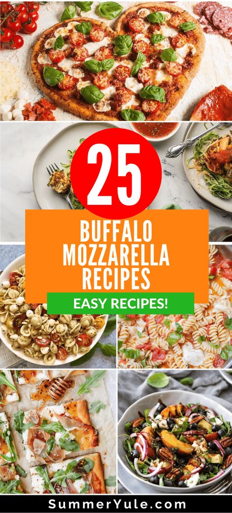 Buffalo Mozzarella Recipes, Buffalo Mozzarella Appetizers, Recipes With Buffalo Mozzarella, Buffalo Mozzarella Pasta, Buffalo Mozzarella Recipe, Recipes With Mozzarella Balls, Recipes Without Cooking, Recipes With Fresh Mozzarella, Fresh Mozzarella Recipe Meals