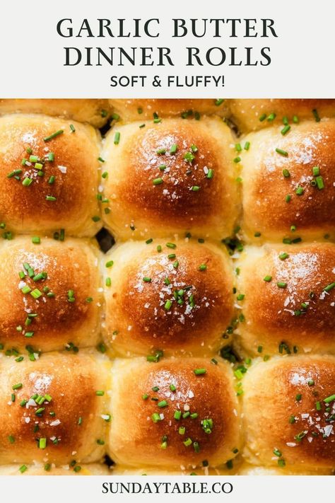 Garlic Butter Dinner Rolls, Butter Dinner Rolls, Making Yeast, Herb Rolls, Cheesy Rolls, Side Dishes For Thanksgiving, Dishes For Thanksgiving, Make Your House Smell Amazing, Simple Side Dishes