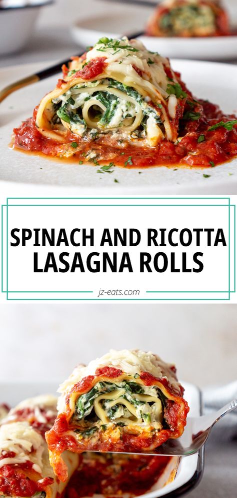 Elegant Luncheon Menu Ideas, Spinach Ricotta Lasagna, Spinach Lasagna Roll Ups, Spinach And Ricotta Lasagne, Spinach And Ricotta Lasagna, Ricotta Lasagna, Spinach Ricotta Pasta, Lasagna Rolls Recipe, Lasagna With Ricotta