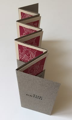 New Book Art: The Catch Handmade Booklet Ideas, Concertina Book, Tunnel Book, Forest Pattern, Buch Design, Accordion Book, Artists Books, Jacob's Ladder, Bookmaking