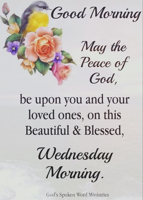 Wednesday Morning Wishes, Quotes Wednesday, Wednesday Morning Greetings, Wednesday Morning Quotes, Wednesday Blessings, The Peace Of God, Blessed Wednesday, Good Morning Wednesday, Good Morning Tuesday