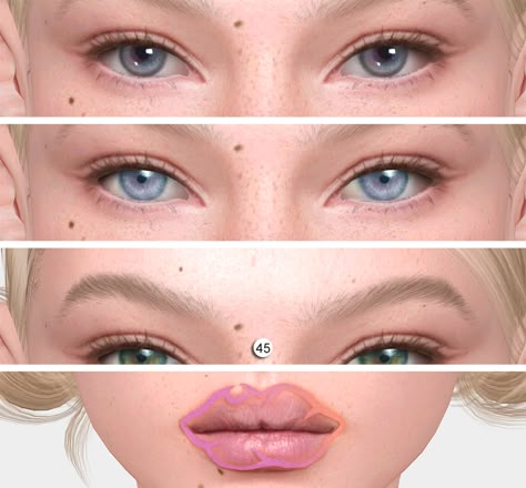 °˖✧💎 SET of GENETICS by sims3melacnholic 💎✧˖° | sims3melancholic on Patreon Sims 4 Cc Eyes, Sims 4 Cc Makeup, 3 Face, Doe Eyes, Gorgeous Skin, Sims 4 Collections, Sims 4 Cc Finds, Sims Mods, Maxis Match