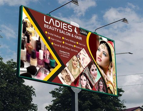 Beauty Salon Banner Design, Beauty Salon Banner, Bridal Makup, Coreldraw Design, Flex Banner Design, Flex Banner, Beauty Parlour, Cdr File, Beauty Parlor