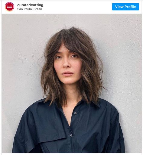 Shaggy Hair, Hair Adviser, Bangs With Medium Hair, Lob Haircut, Cut My Hair, Haircuts With Bangs, Curtain Bangs, Hair Envy, Dream Hair