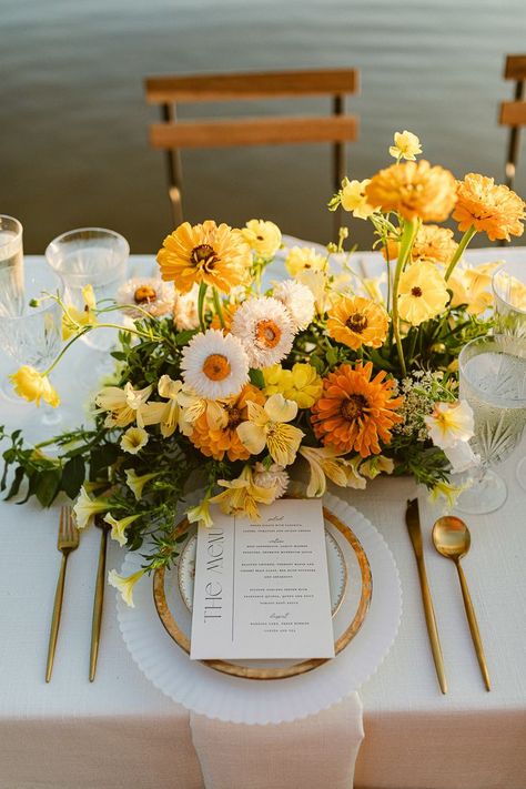 Mustard Yellow Wedding, Yellow Wedding Theme, Dresses Photography, Rustic Luxury, White Wedding Decorations, Yellow Wedding Flowers, Beach Shoot, Sunset Wedding, Wedding Theme Colors