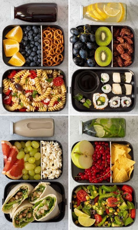 Easy, Healthy, and Kid-Friendly School Lunch Ideas for High Schoolers Health Lunch For School, Healthy To Go Lunch Ideas, Easy Healthy Snacks For School, Healthy Food Lunch Box Ideas, Healthy Substitutes For Junk Food, Easy Lunches For High Schoolers, Healthy Foods For Lunch, Easy Healthy School Lunch Ideas, Filling Healthy Lunches