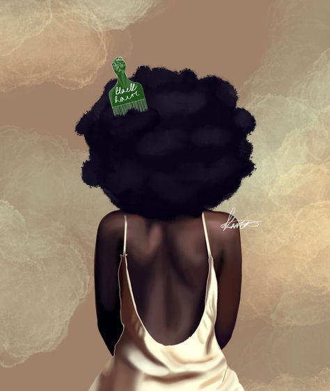 This Afro Queen painting is available for all consumers to download for personal use and commercial! This painting is to show appreciation for our beautiful black hair and skin and it is apart of the Black People Art, digital painting series, that we will be offering to you all!  This digital painting is only available in one colour - Brown It can be utilized as a wallpaper on your phone down to print outs on canvases and on print outs We do hope you enjoy our downloads! *Warning: This art CAN b Black People Art, Queen Painting, Art Black Love, Afro Queen, Natural Hair Art, Beautiful Black Hair, Afrique Art, Painting Series, Print Outs