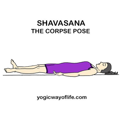 Shavasana or the Corpse Pose is the easiest relaxation asana adopted in yoga for relaxing the body, mind and breath. Shavasana can be done between poses. Yoga Asanas Names, Power Yoga Poses, Hata Yoga, Chandra Shekhar, Yoga Articles, Yoga Information, Yoga Poses Names, Symbiotes Marvel, Yoga Spiritual