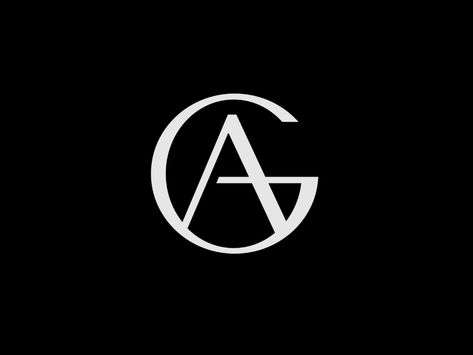 AG Monogram by Daniel Lasso on Dribbble Ag Monogram Logo, Ag Tattoo, Ag Logo Design, Ag Monogram, Ga Monogram, Wedding Initials Logo Design, Ag Logo, Wedding Initials Logo, Elements Of Art Line