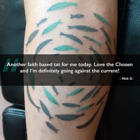 The Chosen on Instagram: "We're not saying you're not a true Chosen fan if you don't get a Chosen tattoo, but it certainly helps your case if you do. #tattoo #againstthecurrent #getusedtodifferent #comeandsee #itstime #chosenfan #faithbased" The Chosen Tattoo, Chosen Tattoo, Do Tattoo, Against The Current, C Tattoo, Opening Credits, 1 Tattoo, The Chosen, God Loves Me