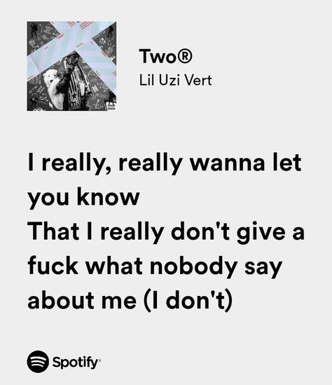 Lil uzi vert | two | Spotify | lyrics |music | viral | aesthetic Lil Uzi Vert Quotes, Lil Uzi Vert Lyrics, Lil Uzi Vert Aesthetic, Father Songs, Viral Aesthetic, Spotify Lyrics, Father Quotes, Lil Uzi, Lil Uzi Vert