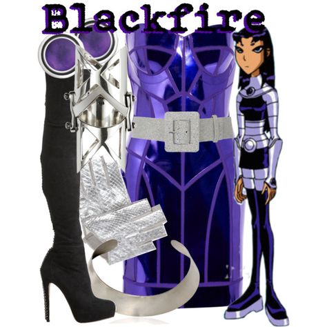 "Blackfire from Teen Titans" by likeghostsinthesnow on Polyvore Teen Titans Costume, Teen Titans Outfits, Dc Costumes, Susanoo Naruto, Unicorn Fashion, Disney Inspired Fashion, Teen Titan, Super Hero Outfits, Character Inspired Outfits