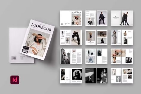 Lookbook, Print Templates ft. fashion & moodboard - Envato Elements Lookbook Template, Adobe Indesign Templates, Strong Typography, Fashion Moodboard, Portfolio Brochures, Blog Video, Indesign Templates, Template Site, Unique Layout