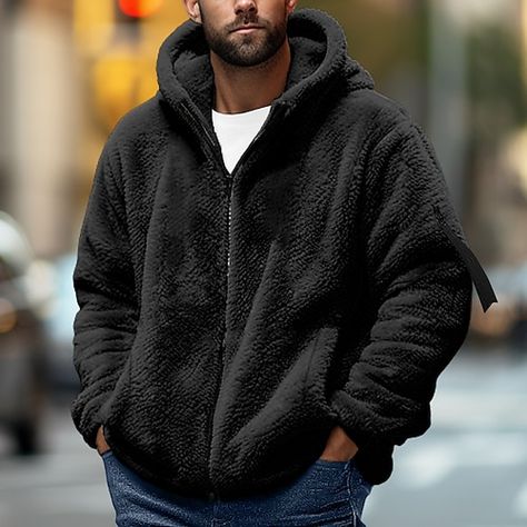 Holiday Streetwear, Stylish Winter Coats, Corduroy Material, Fluffy Jacket, Graduation Outfits, Hooded Jacket Men, Basic Hoodie, Mens Thermals, Summer Concert