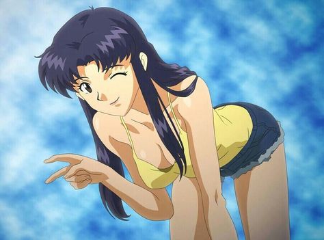 It’s not Eva if Misato brings in the fan service! Secret Identity, Evangelion Art, Moon Cat, Neon Evangelion, Rei Ayanami, Anime Fairy, Genesis Evangelion, Neon Genesis, 인물 사진