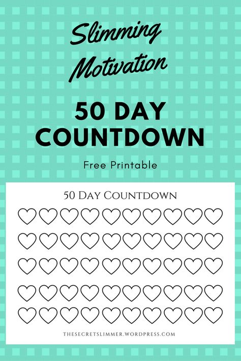 Printable 50 Day Countdown Printable Countdown Calendar, Disney Countdown Calendar, Fitness Binder, Countdown Calendar Printable, Boyfriend Bucket Lists, Company Calendars, Daily Calendar Template, Content Calendar Template, Daily Planner Printables Free