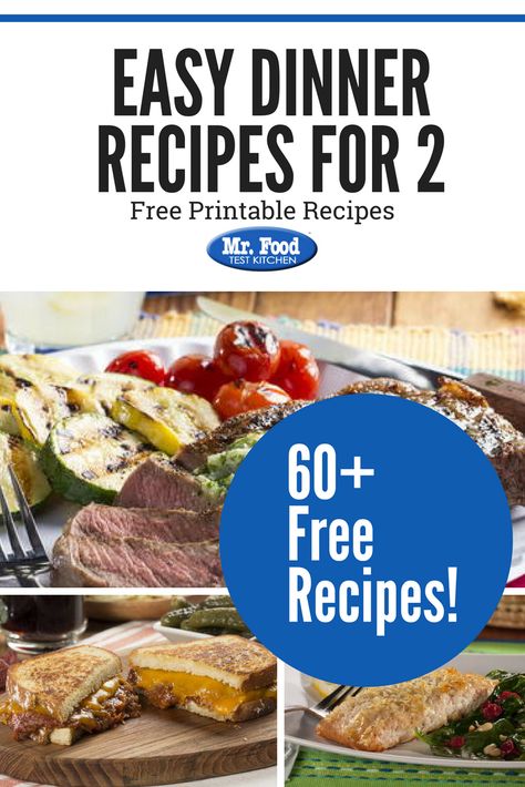 Recipes For Two People, Recipes For 2, Easy Dinner Recipes For Two, Crockpot Recipes For Two, Trendy Recipes, Single Serve Meals, Easy Dinners For Two, Easy Meals For One, Easy Meals For Two