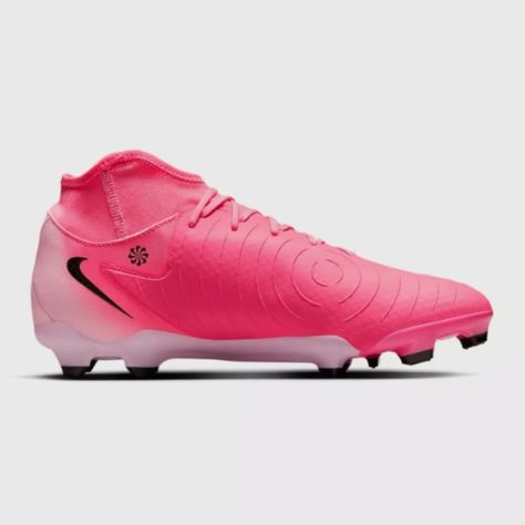 Hot! Nike Phantom Luna 2 Pro FG Soccer Cleats - Pink/Black Pink Soccer Cleats, Nike Cleats, Pink Nike, Soccer Cleats, Black Design, Pink Black, Hot Pink, Soccer, Black Pink