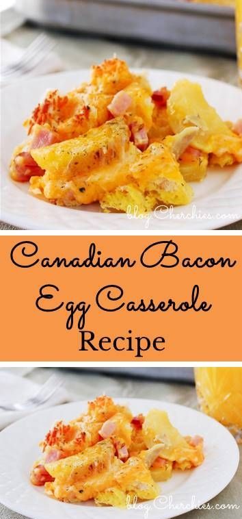 Canadian Bacon Breakfast Casserole, Canadian Bacon Breakfast, Dill Seasoning, Canadian Bacon Recipes, Bacon Egg Bake, Canadian Foods, Bacon Recipes For Dinner, Peameal Bacon, Bacon Day