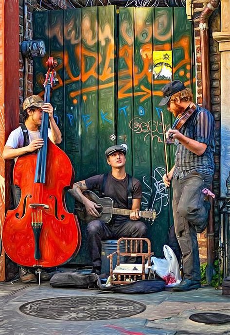 New Orleans Street, Street Musicians, Street Musician, Traffic Lights, New Orleans Travel, Photographie Portrait Inspiration, Bourbon Street, Rock N’roll, St Peter