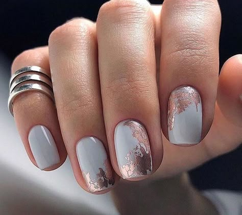 Unghie Sfumate, Summer Nail Art, Rose Gold Nails, Best Nail Art Designs, Pretty Nail Art, Beautiful Nail Designs, Nail Arts, Nail Decorations, Gold Nails