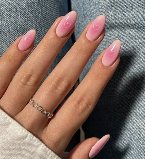 Valentine Nails Pink, Cutesy Nails, Nail Inspo Summer, Preppy Nails, Pink Nails Ideas, Cute Pink Nails, Baby Pink Nails, Aura Nails, Vday Nails