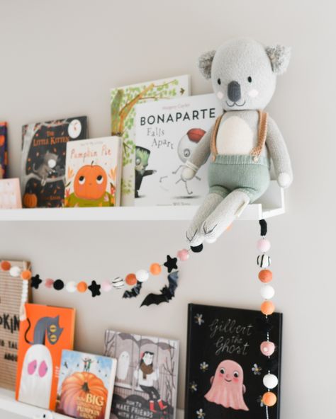 A not-so-spooky playroom shelf boo-tifully curated for some Halloween magic and a hauntingly good time! 👻🎃🦇🕸️ Save this post for our favorite Halloween kids books and reading shelfie essentials! . . #halloweendecorideas #kidsbooks #halloweenbooks #halloweenbooksforkids #playroomdecorideas #bookstorage #playroomorganization #seasonaldecor #readingnook #kidshalloween #falldecorinspo #etsycreatorco Halloween Decor Ideas | Playroom Decor | Halloween Books for Kids | Playroom Organization | Seas... Kids Playroom Organization, Playroom Shelf, Playroom Shelves, Halloween Books For Kids, Halloween Decor Ideas, Playroom Organization, Halloween Books, Halloween Magic, Books For Kids